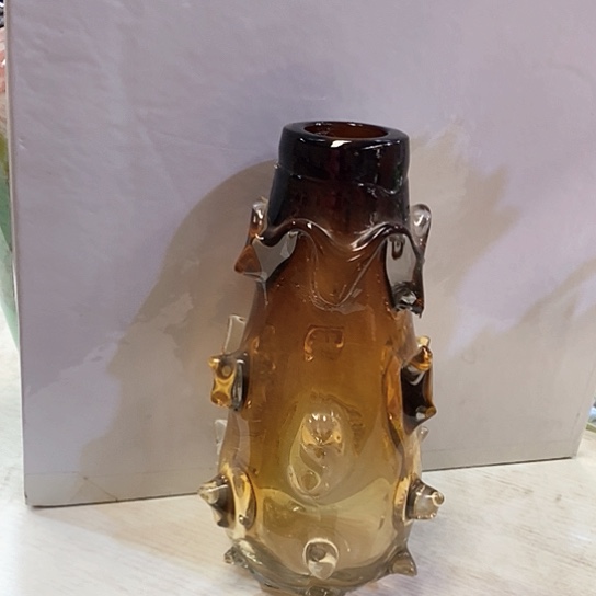 琉璃花瓶高28厘米口径6厘米