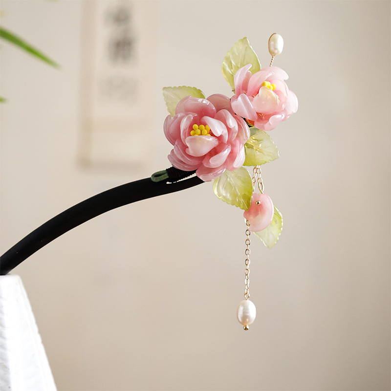 溪念黑檀木发簪直播