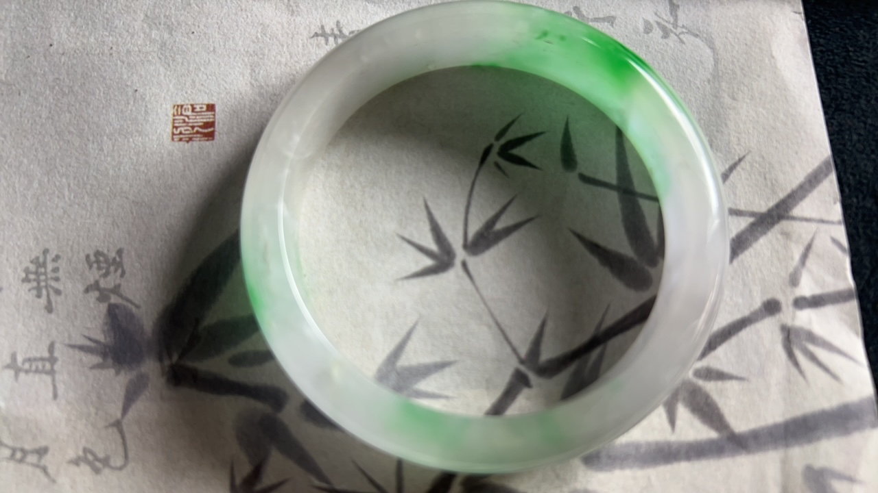 H709-六零➕缅甸翡翠手镯时尚冰女款百搭