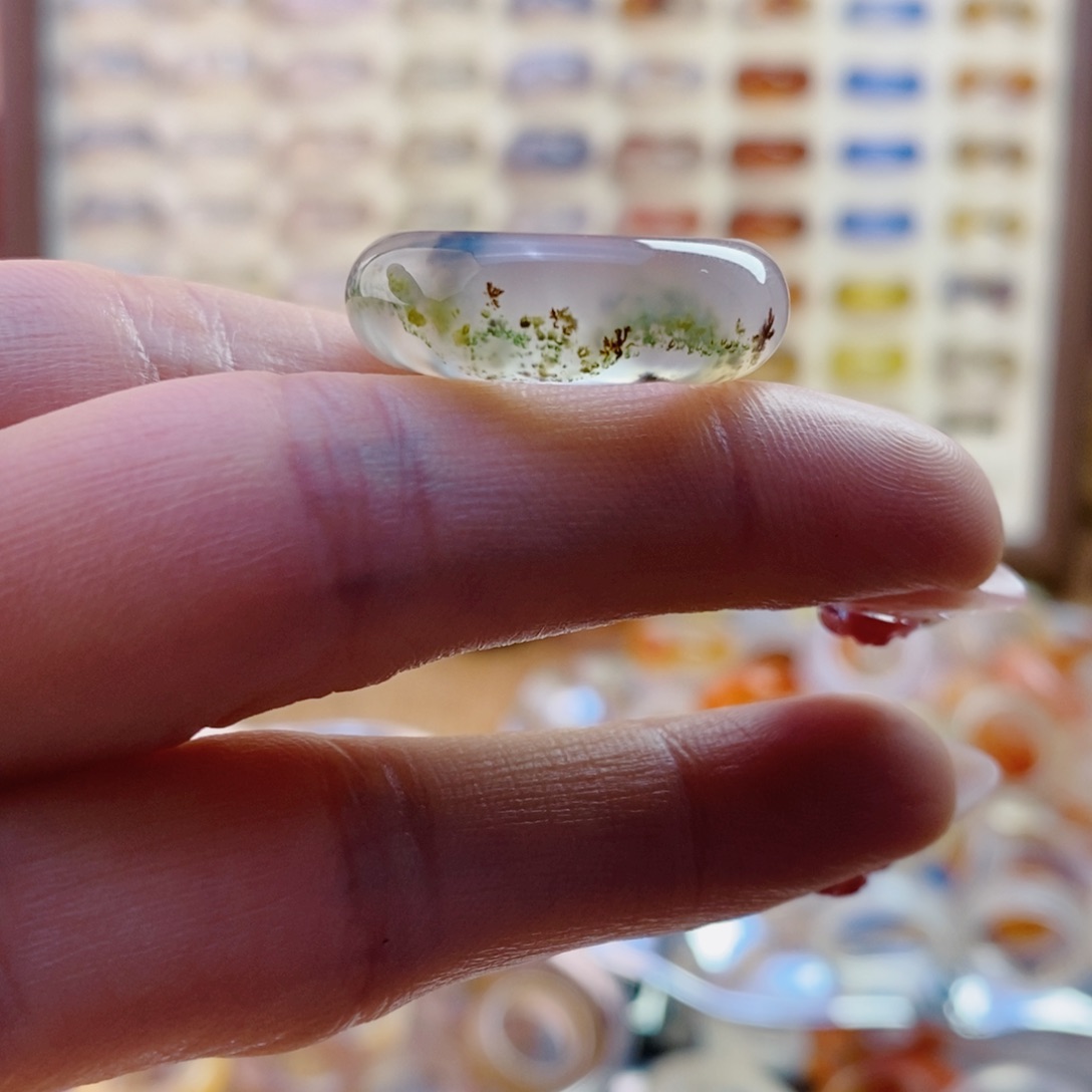 玛瑙/玉髓戒指未镶嵌兜*米