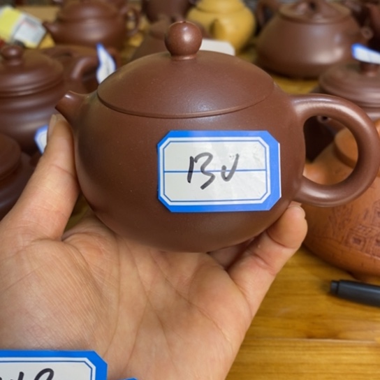 紫砂茶壶8*后西施壶，瑕疵，容量160