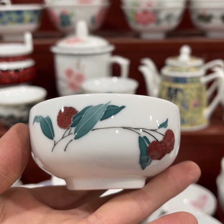 醴陵高温瓷釉下手绘80毫升