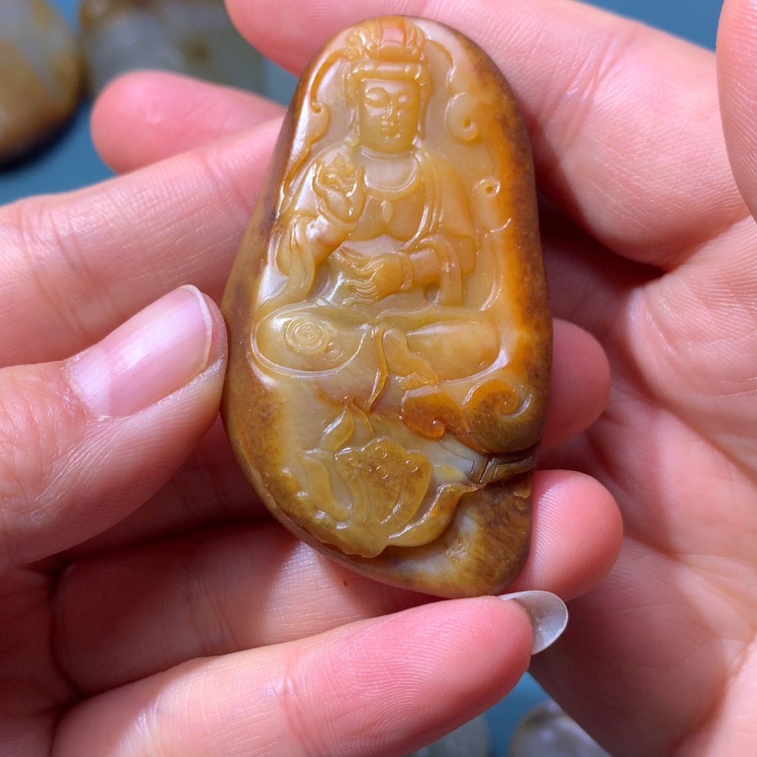 和田玉挂件未镶嵌一****.