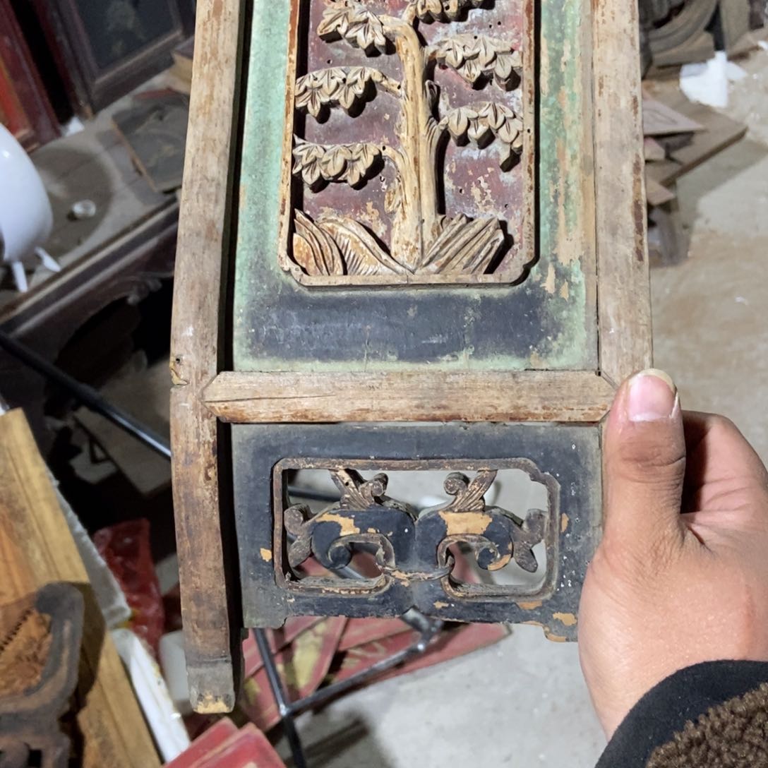 木汉*阁雕花椅子背一个