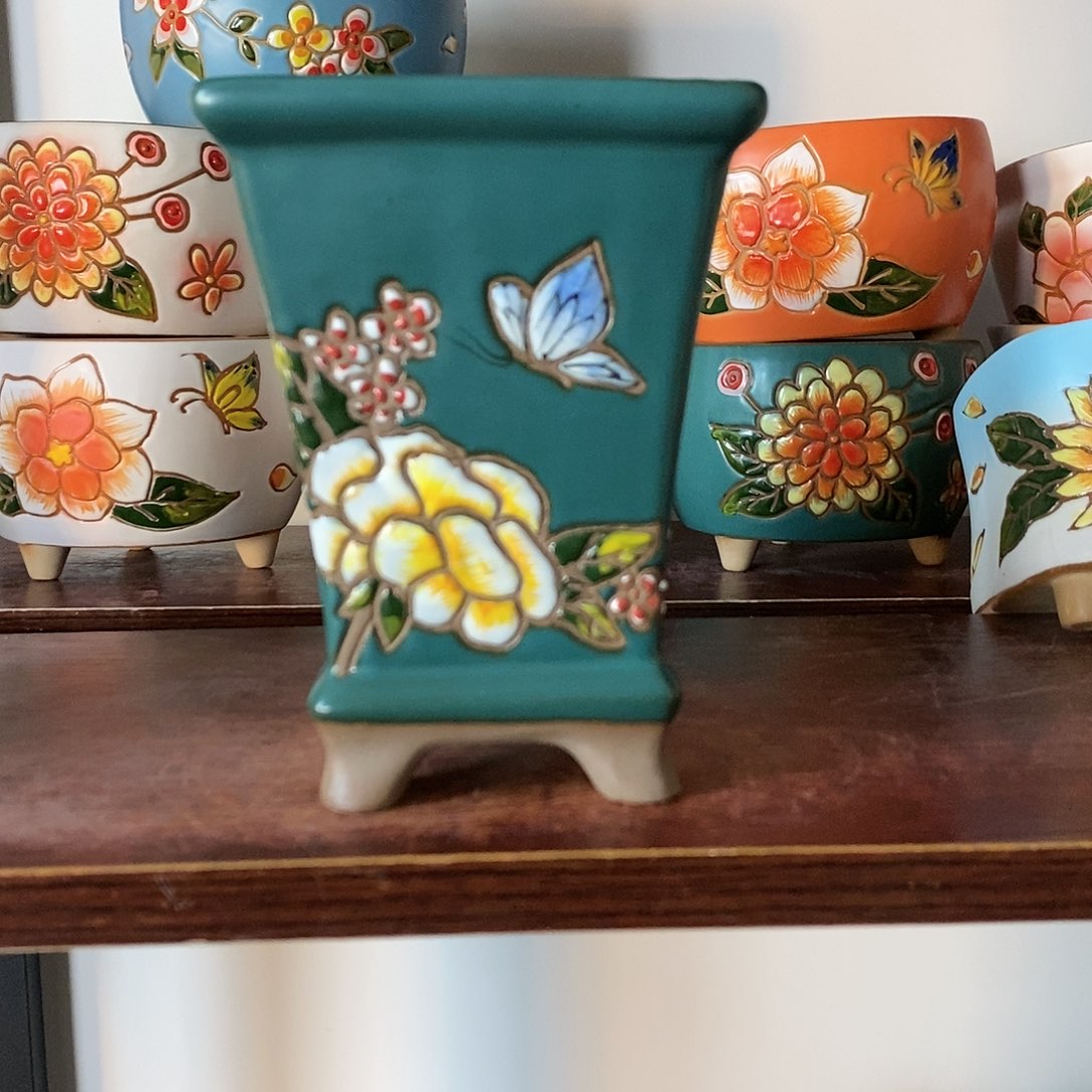 红陶韩式多肉植物花盆