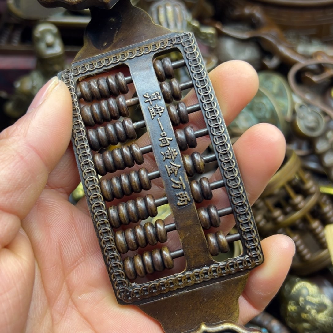 铜摆件欢迎欢迎你