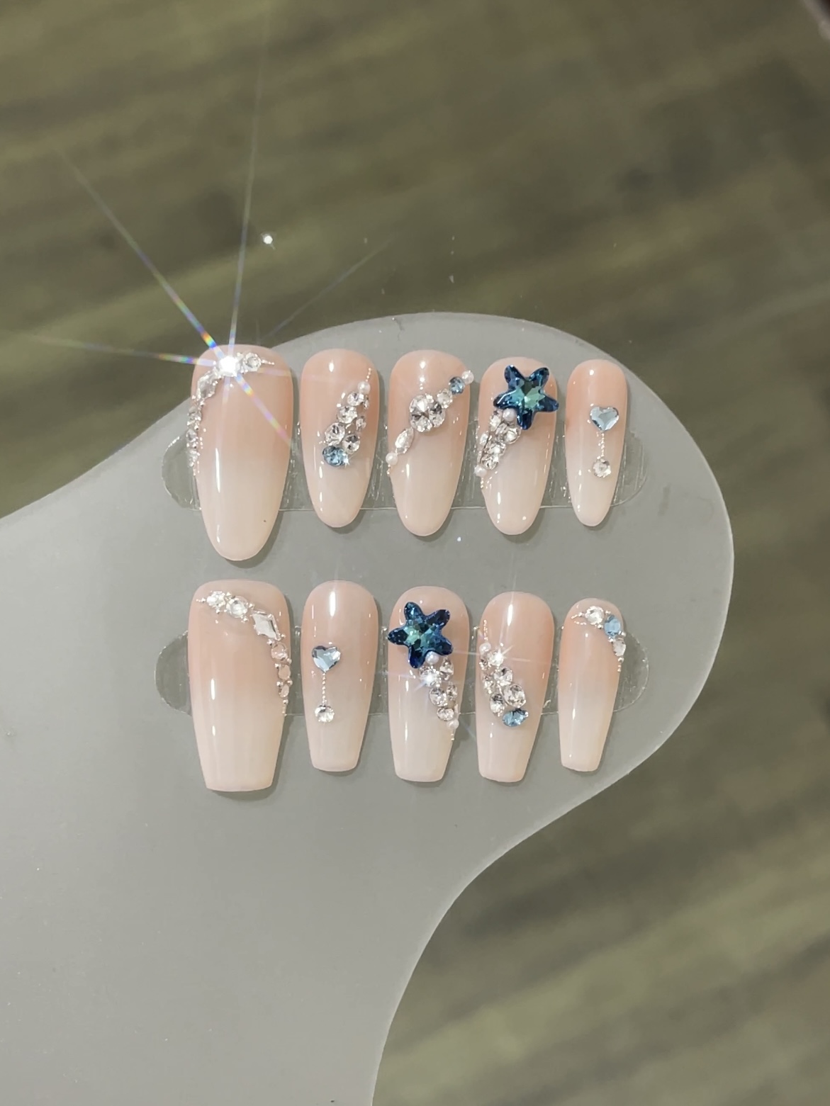 【百慕蓝】施华洛华子高级可拆卸式穿戴甲