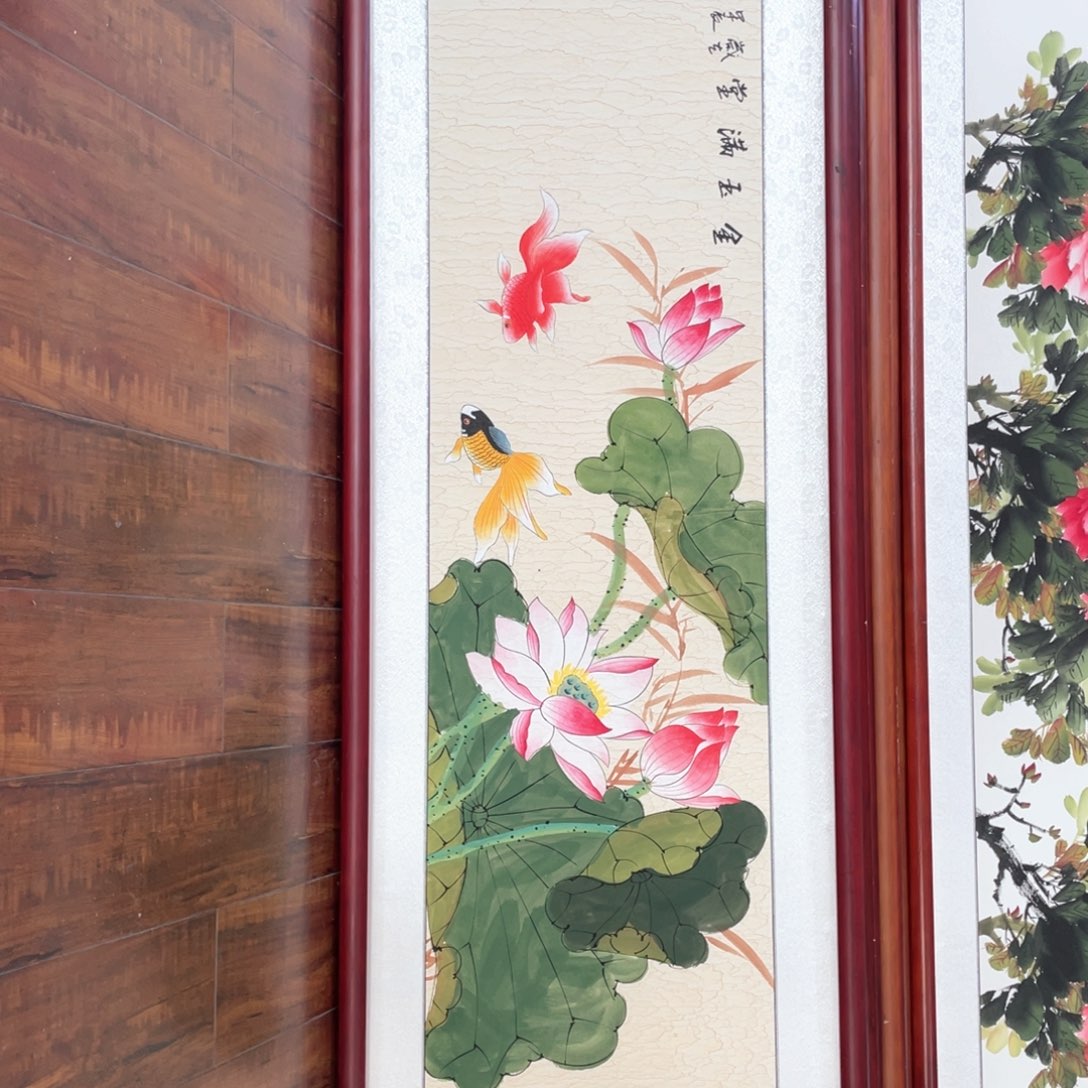 国画带框尺寸48*163厘米