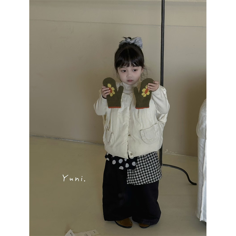 YUNI·25冬~花边口袋马甲186778（童装汉服）