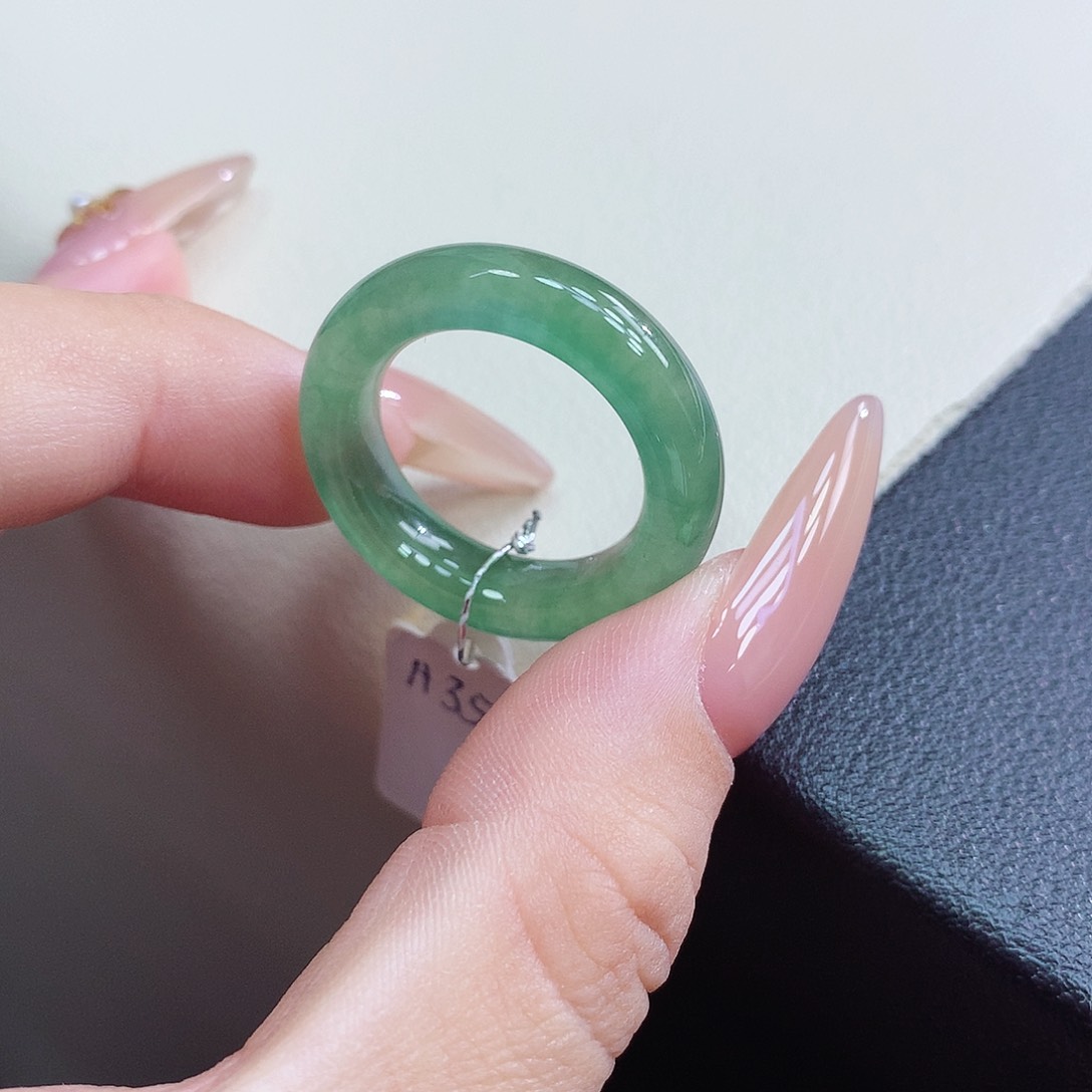 未镶嵌戒指翡翠16-17号