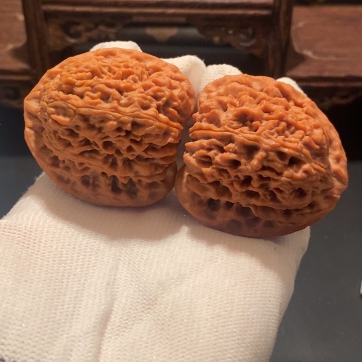 暗***夜把件文玩核桃高炮南疆石