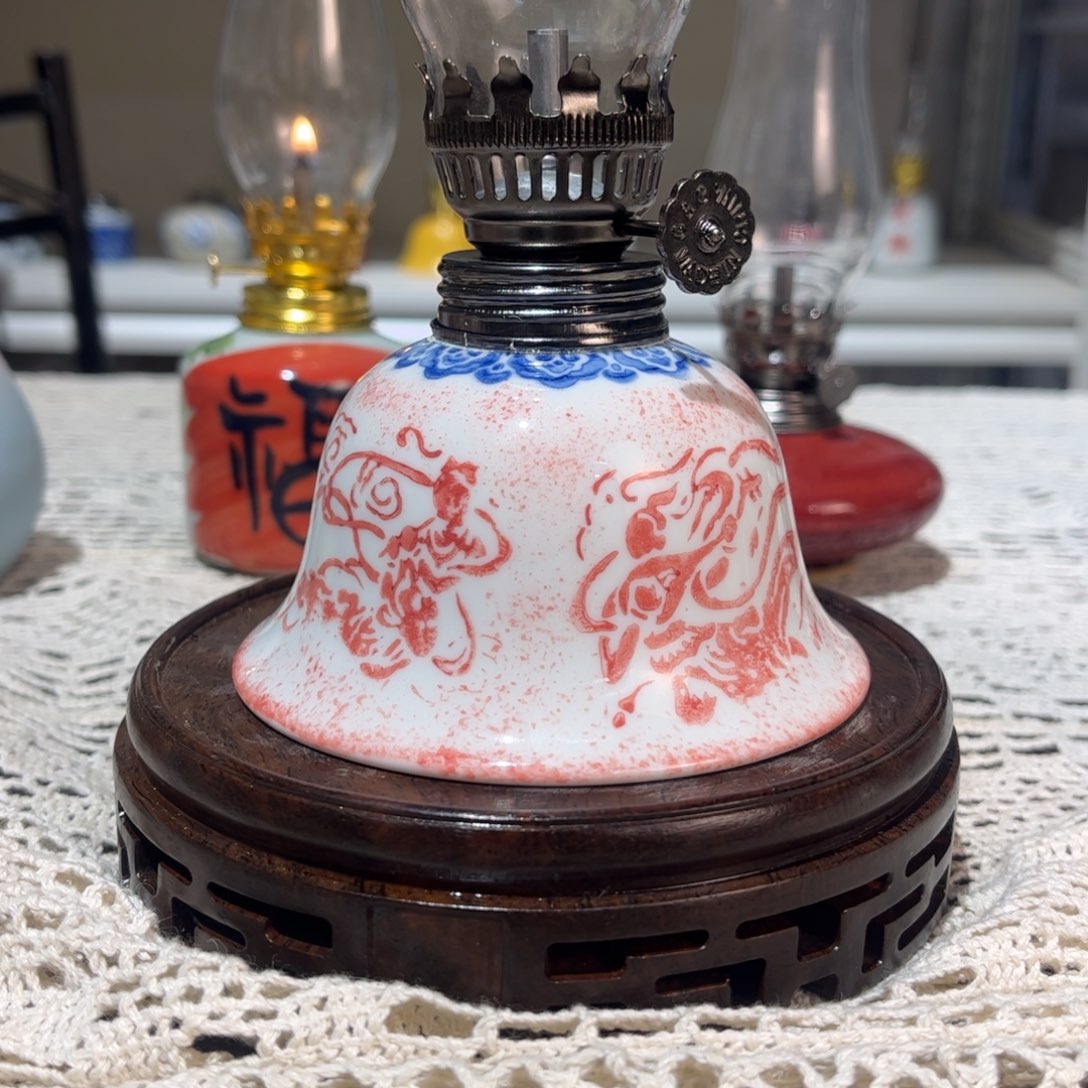 摆件景德镇陶瓷香薰灯