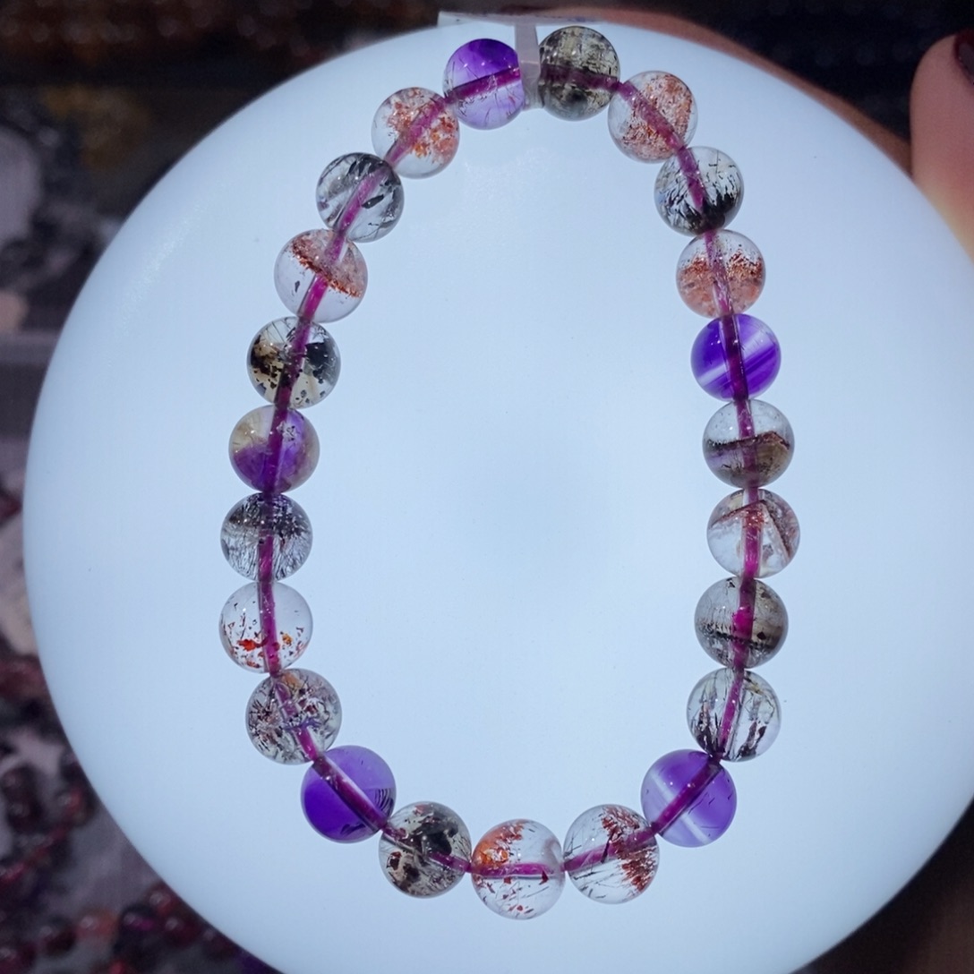 水晶手串未镶嵌超七7+