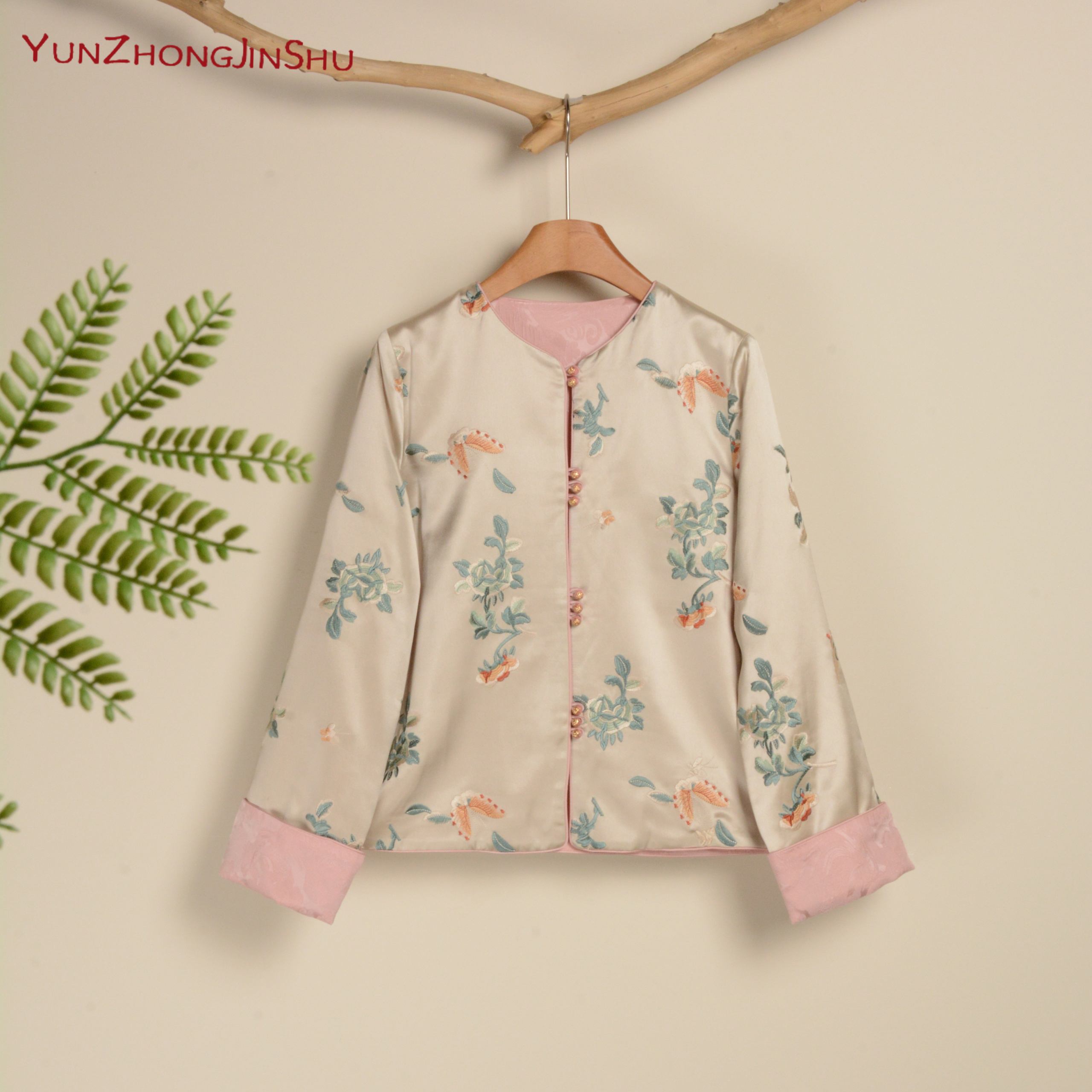 蝴蝶与花仙子！【云中锦书-新国潮系列】双面双穿汉服醋酸外套