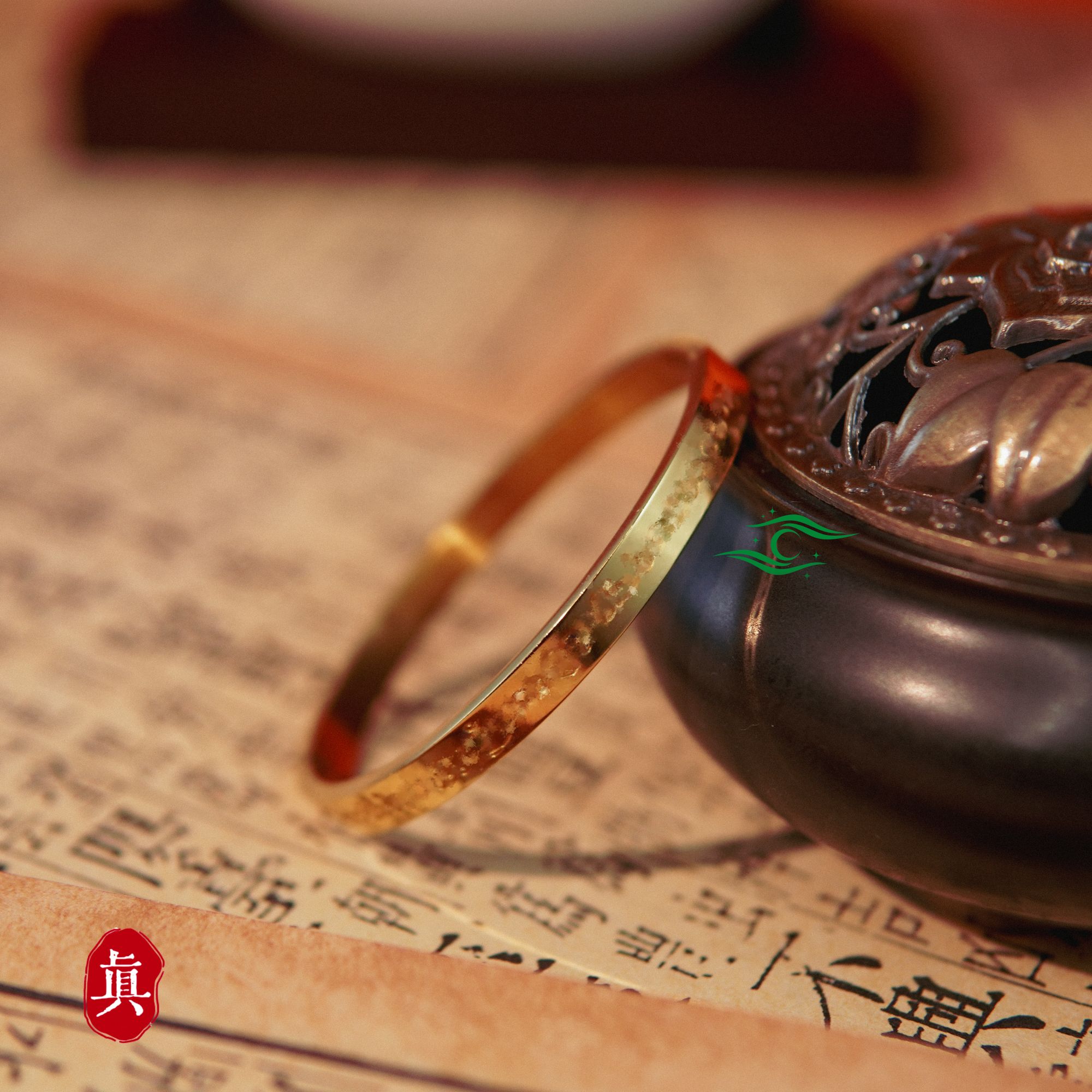 合金手镯  质感手镯复古经汶汶镯 星