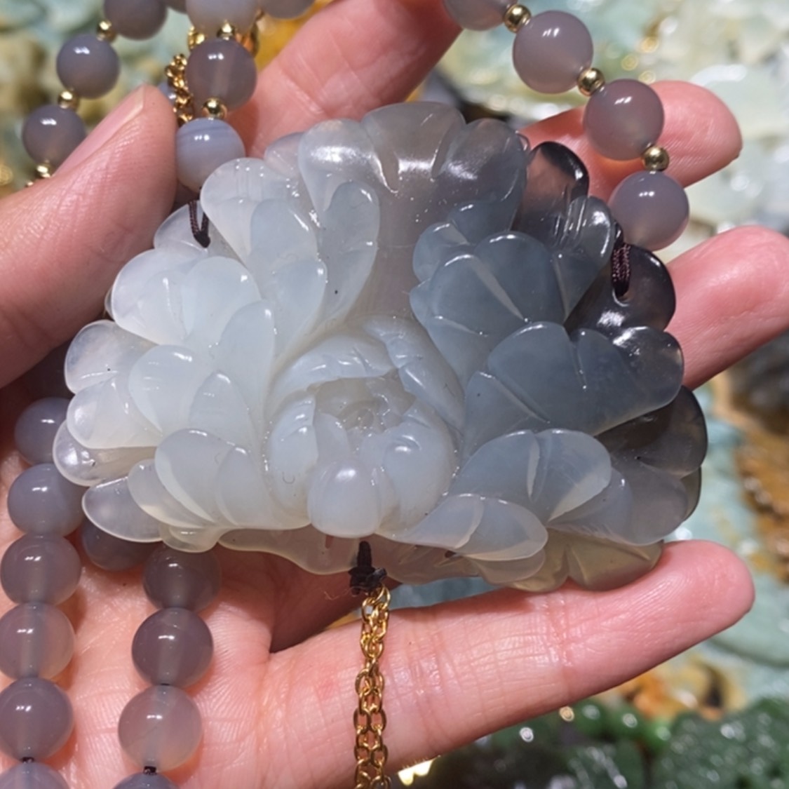 【闪购商品】岫玉毛衣链未镶嵌