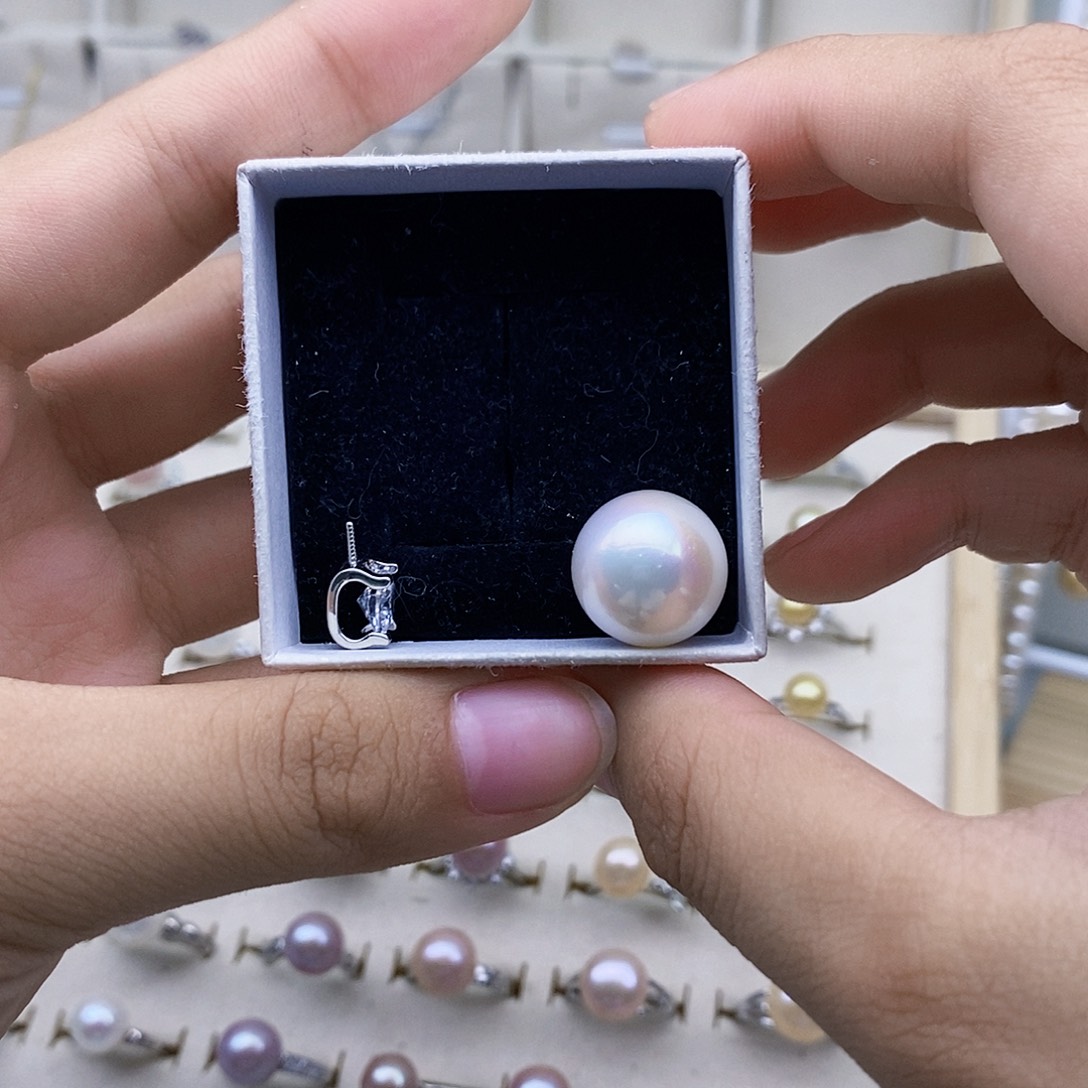 清***菜银S925镶嵌颈饰淡水珍珠定制款不退不换