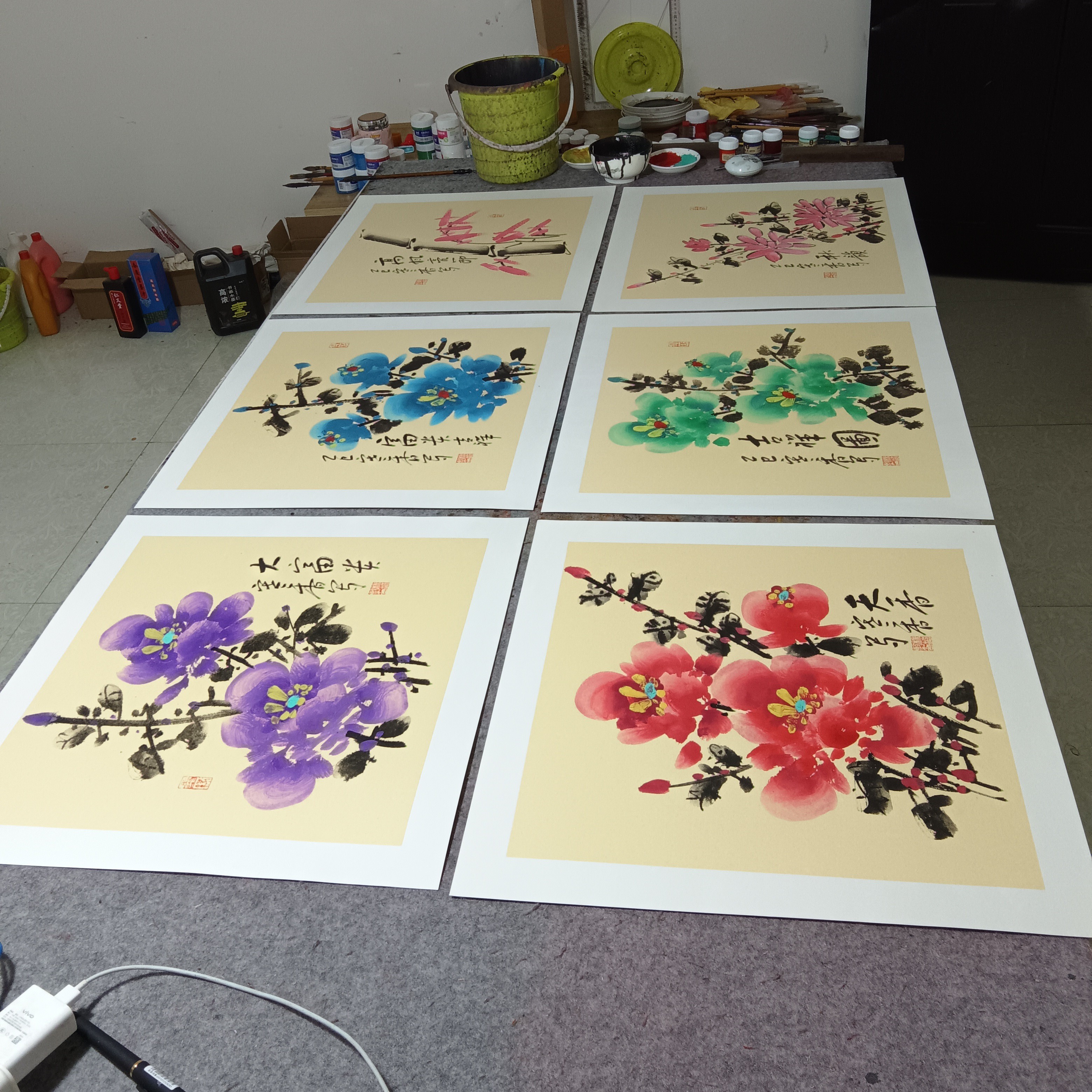 一套（6张）50cm×50cm