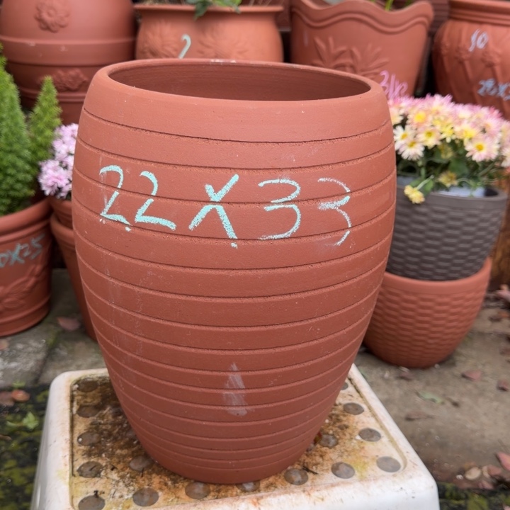 紫砂花盆口22高33宜兴紫砂 