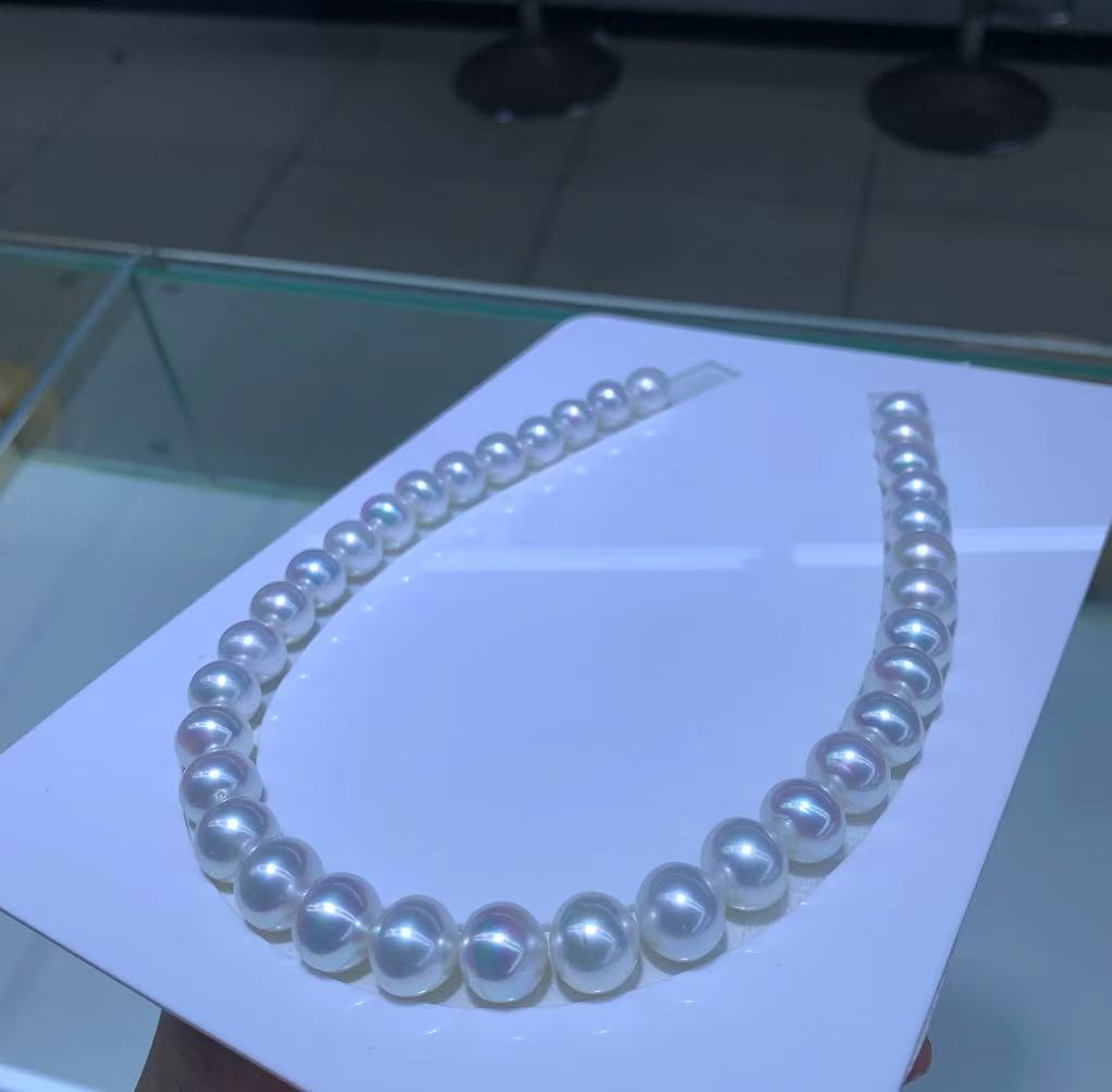 【东哥优选】天然“淡水珍珠”项链妈妈链 12mm 左右 多样性发一条