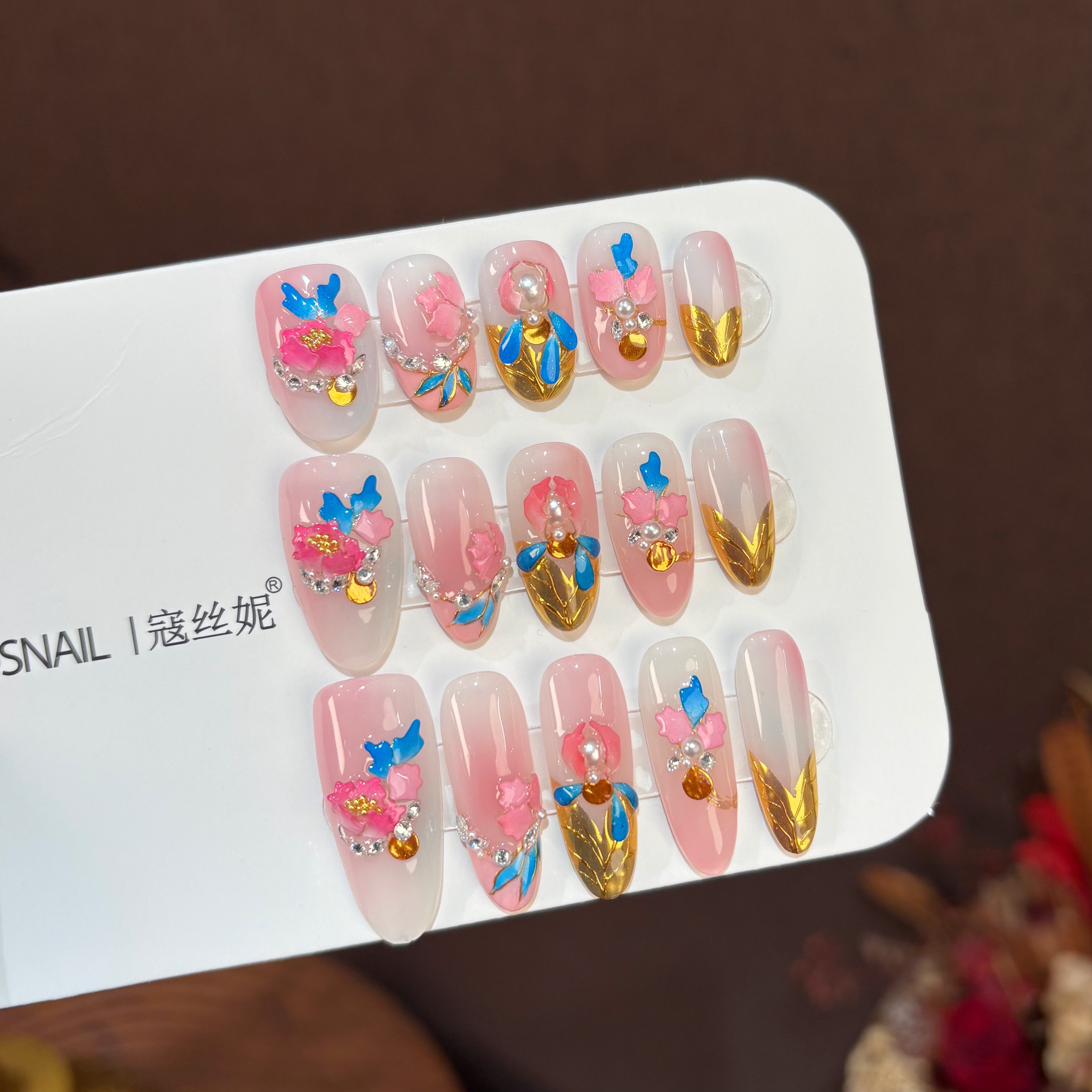 寇丝妮非遗掐丝@【颜锦】寇丝妮 纯手工穿戴式美甲