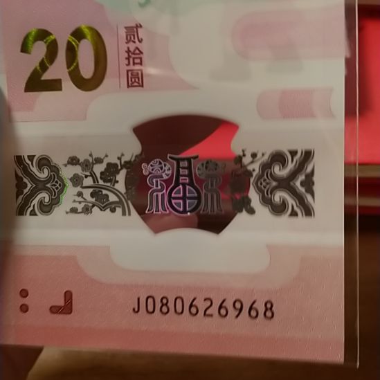 塑料蛇纪念钞 080626968