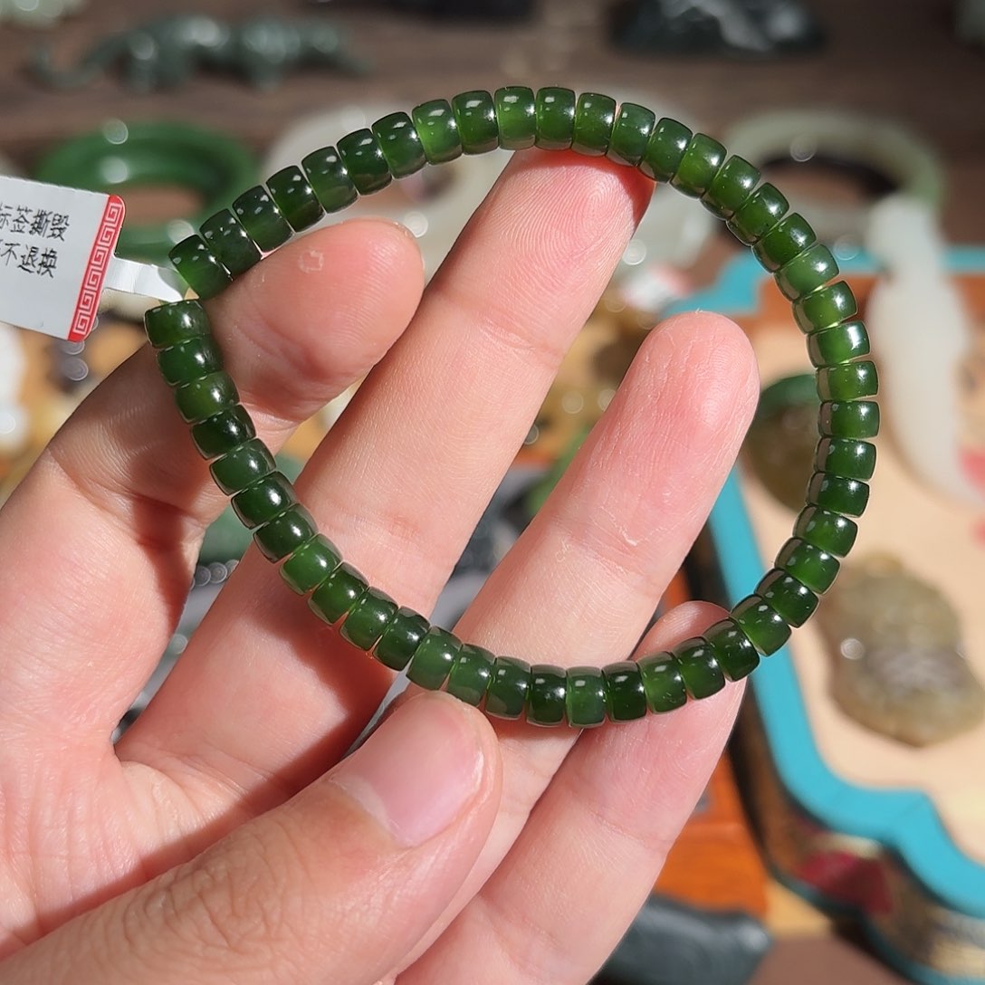 和田玉手串未镶嵌