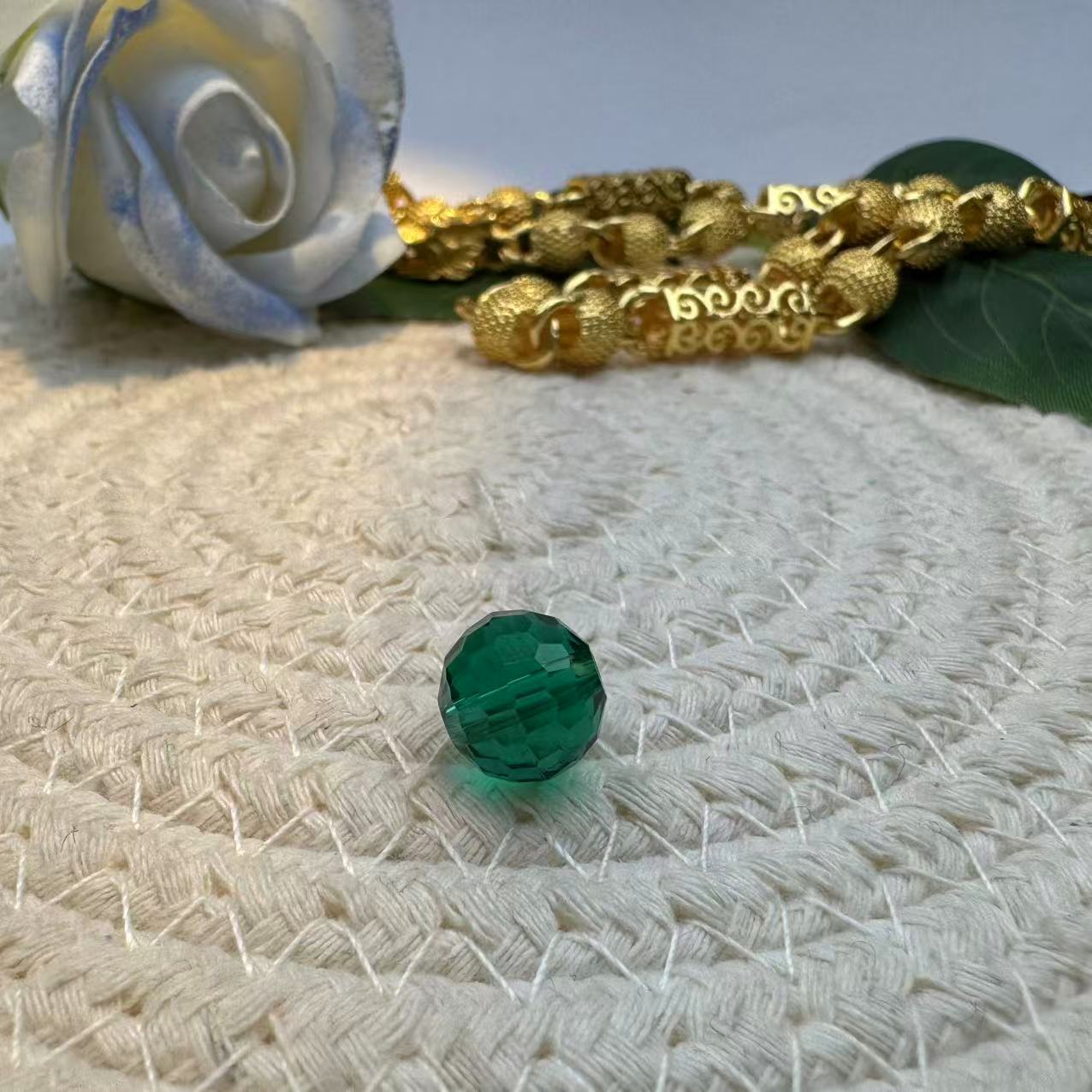 ZZZ TXL004【浩然推荐】金绿豪奢珠配项链