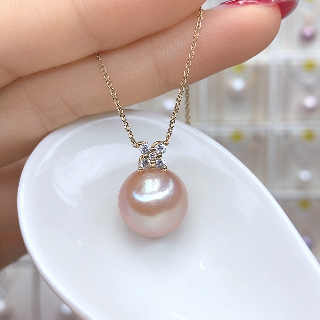 颈饰合金淡水珍珠