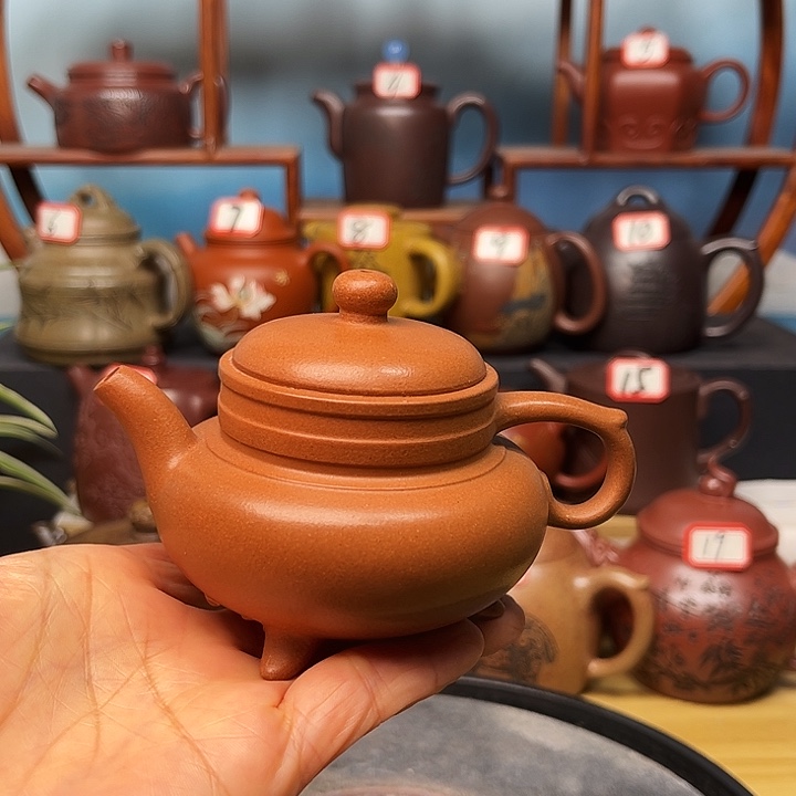 紫砂茶壶微瑕不带证书礼盒150cc