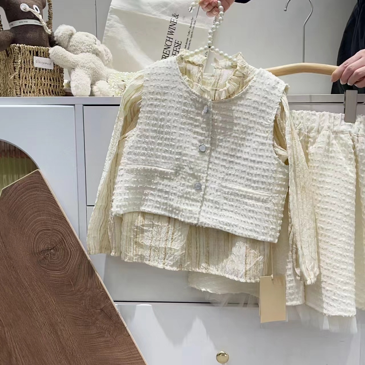 女童2025春季小香风三件套B0787