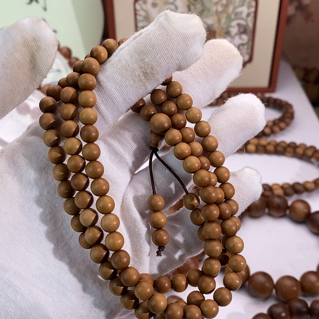 手串/手链檀香木顺纹黑肉0.6*108尾货处理