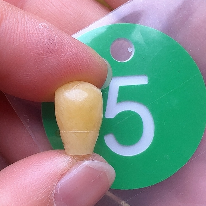 蜜蜡裸石未镶嵌微瑕8.3m m