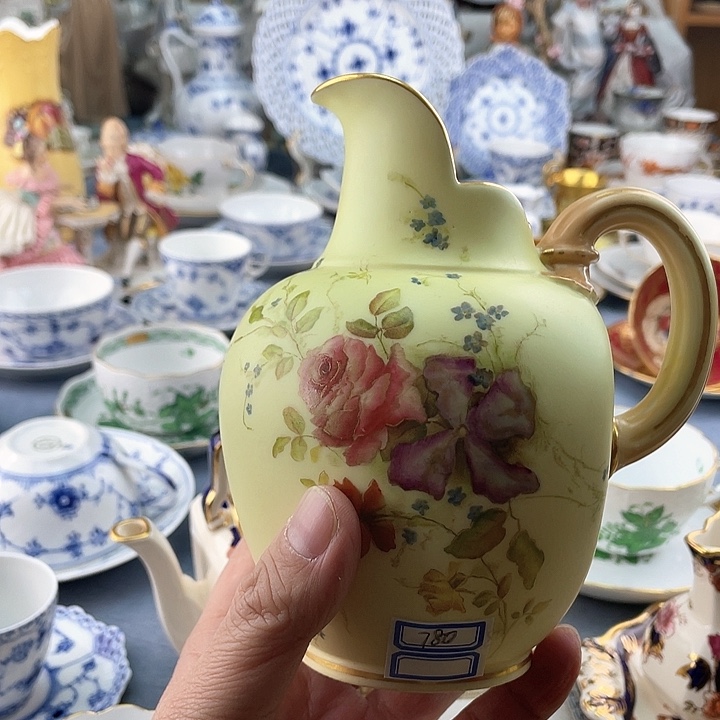 中古欧瓷瓷器小房子