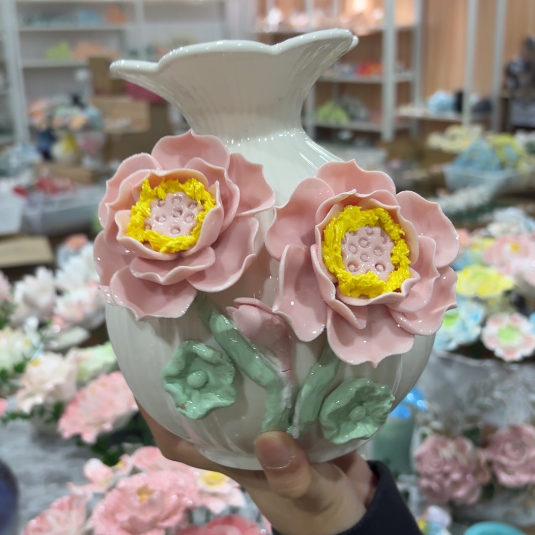 陶瓷花，20元发货，退款拉黑