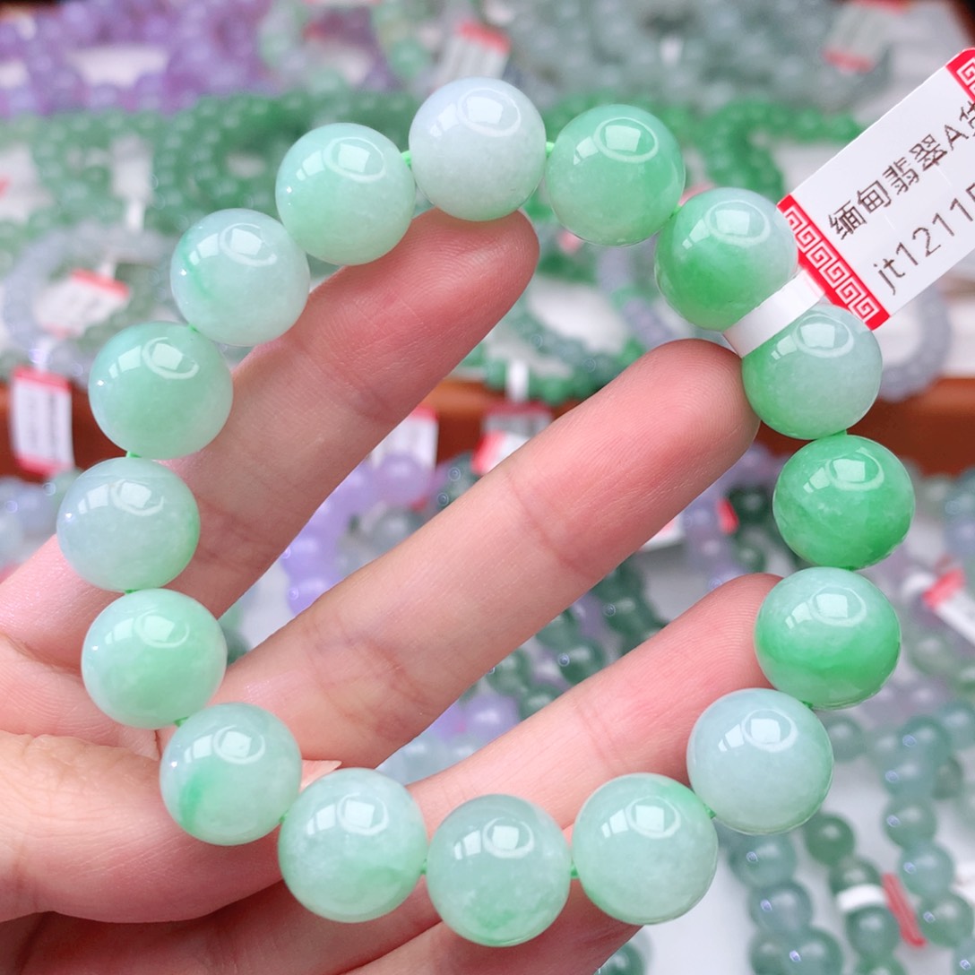 翡翠手链未镶嵌翡翠12.5mm