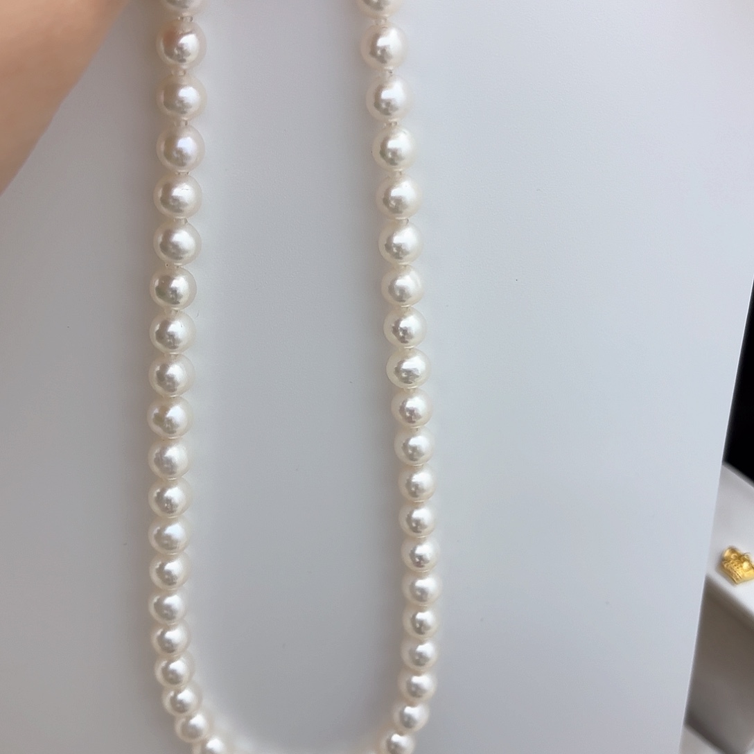 淡水珍珠项链银S925镶嵌曼****