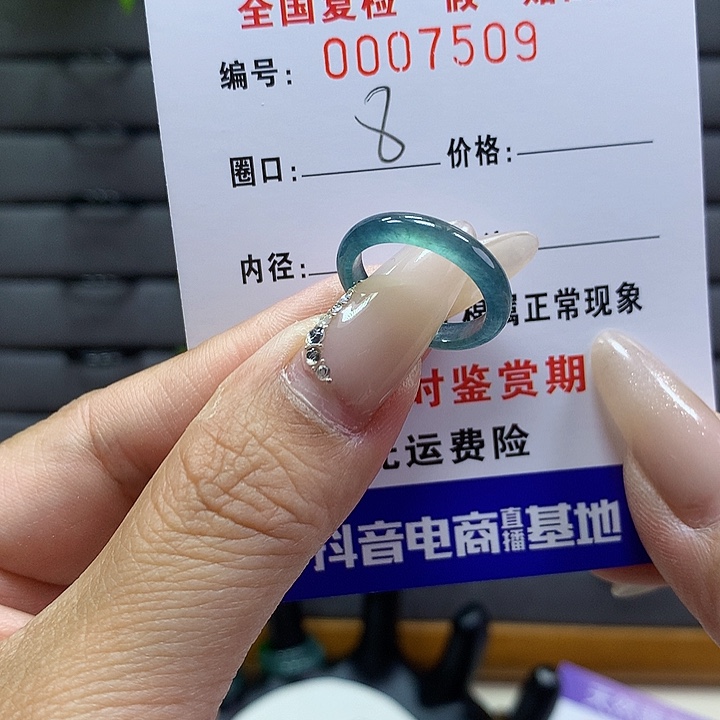 翡翠戒圈未镶嵌     7509