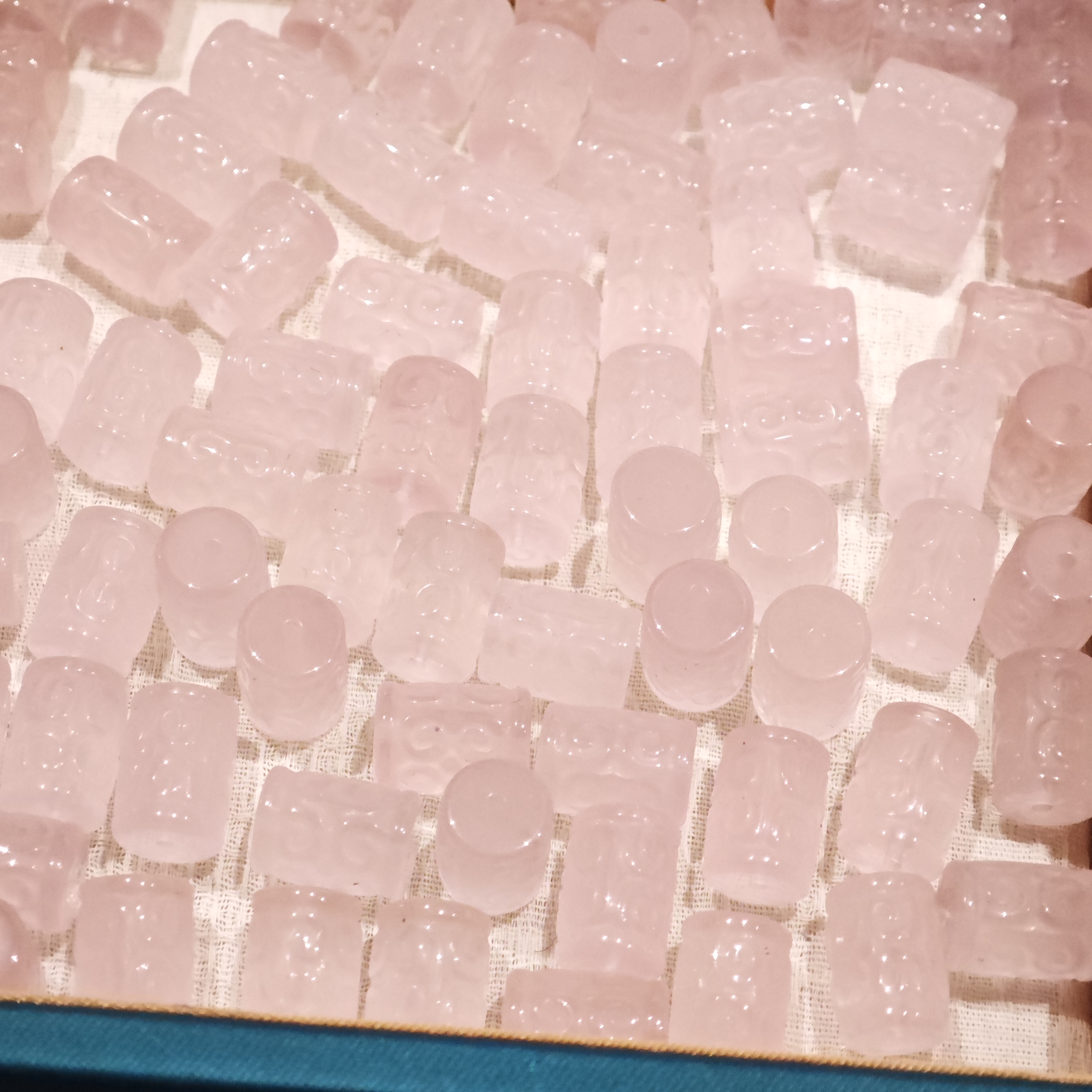晶匠天然粉水晶回纹珠  多样性发其一编号-BB0635 简约