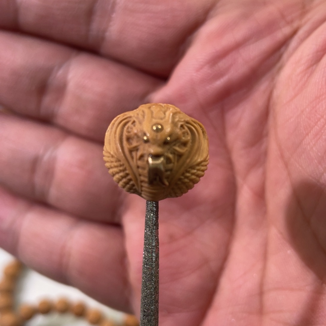 核桃其他猴头核桃单颗雕刻蛇王