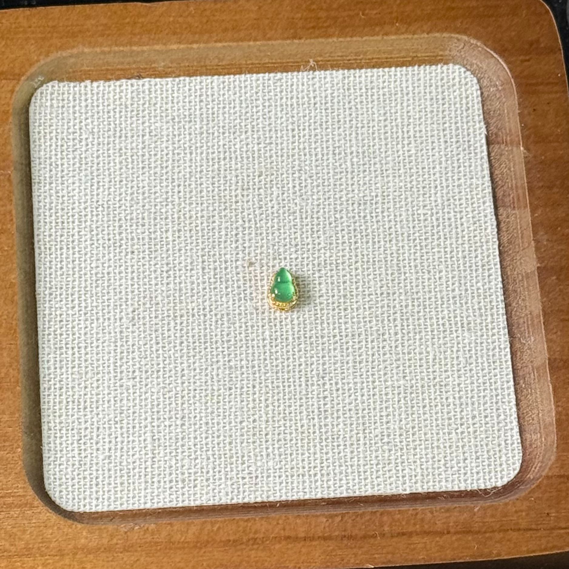 满绿翡翠葫芦配件S925银