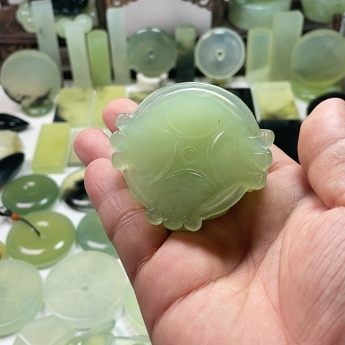 【闪购商品】未镶嵌岫玉挂件超*L