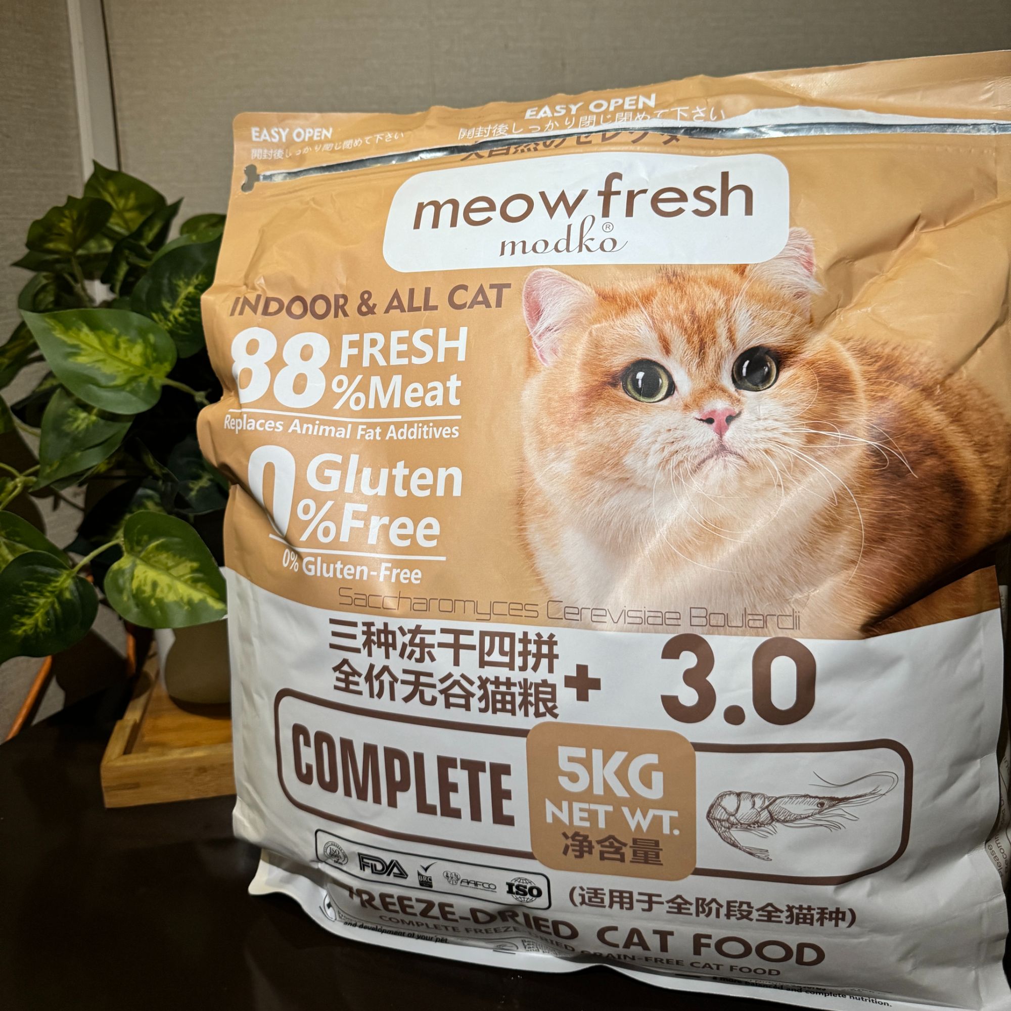 TEB出口版金标小末猫粮三种冻干四拼全价无谷猫粮5kg