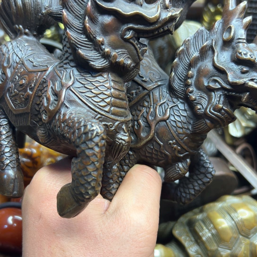 铜摆件欢迎欢迎你