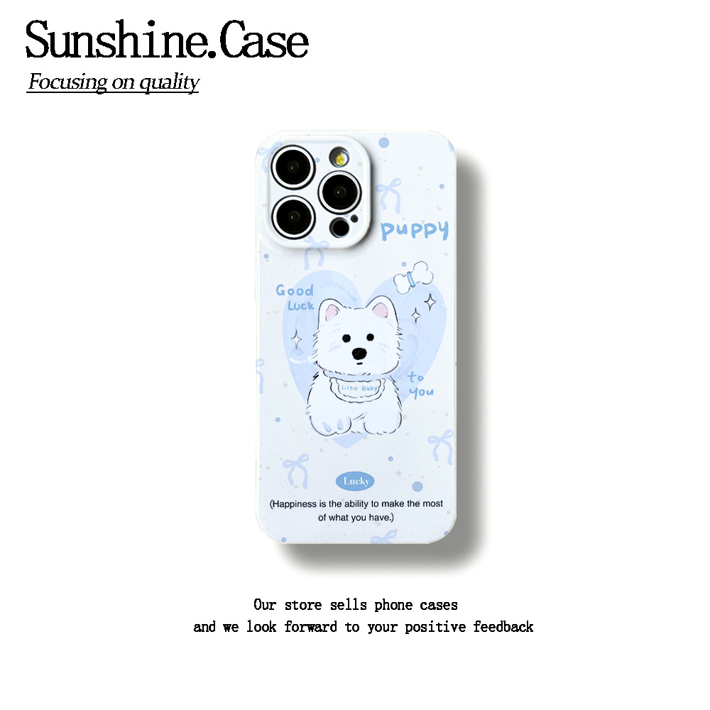 西高地狗狗菲林软壳适用于苹果华为vivo小米oppo一加防摔手机壳