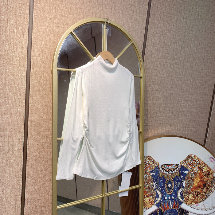 VV029孕妇白色磨毛打底衣M90-130L140XL150XXL160