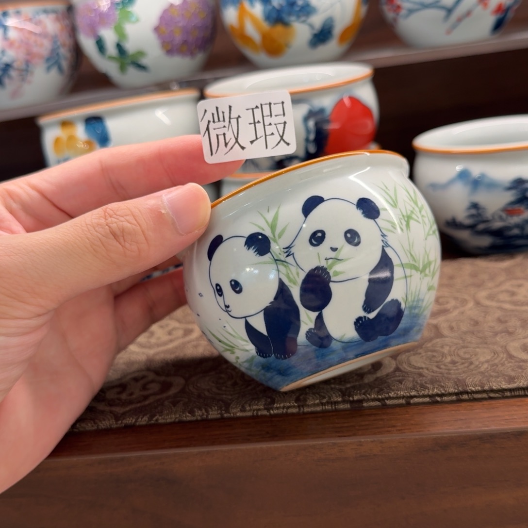 釉下彩纯手绘微瑕