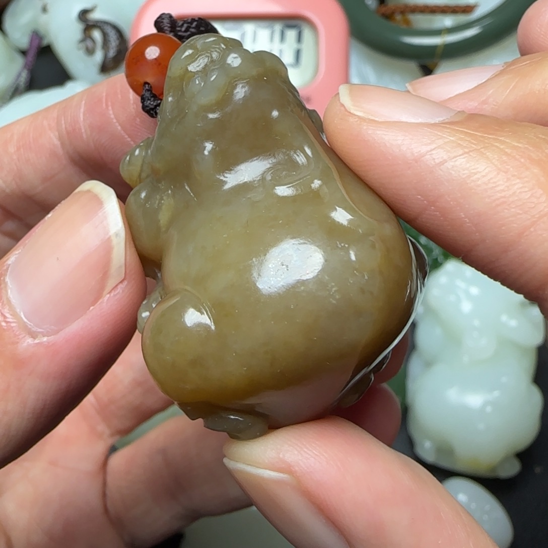 和田玉未镶嵌吊坠(不含链)