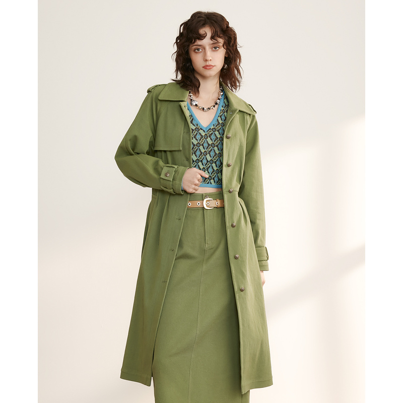 【丽公主专属】D63长风衣(水洗产品)5V1W63085