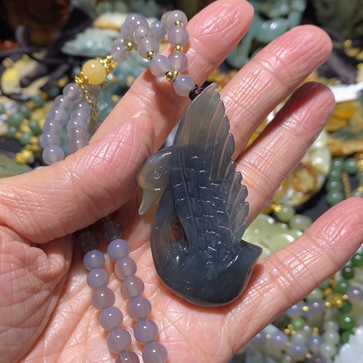 岫玉岫玉吊坠未镶嵌